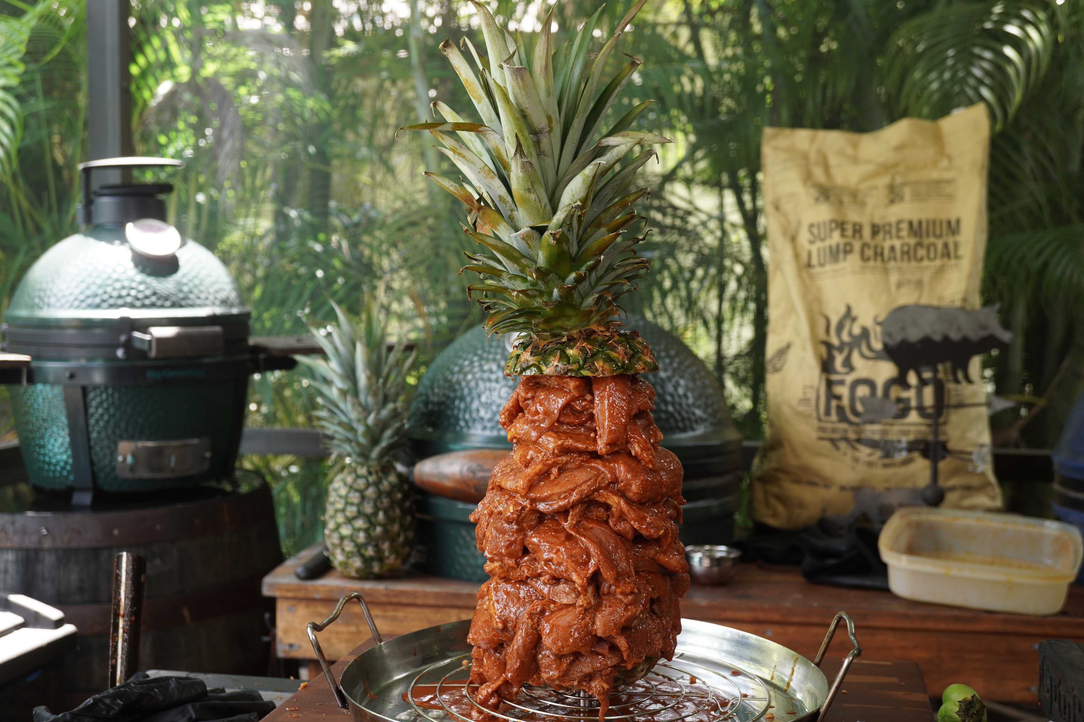 Tacos Al Pastor using a Trompo King – FogoCharcoal.com, image size:4133x2755