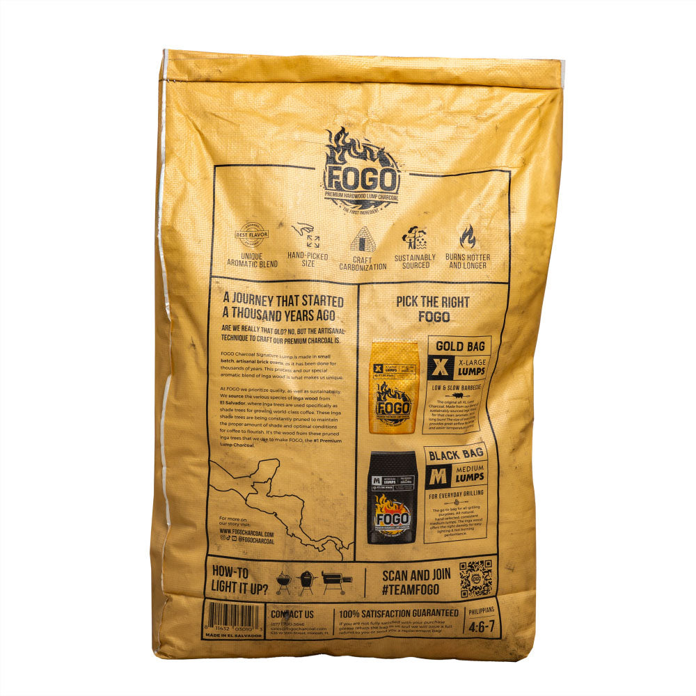 FOGO Super Premium (Gold Bag) Lump Charcoal - 17.6LBS