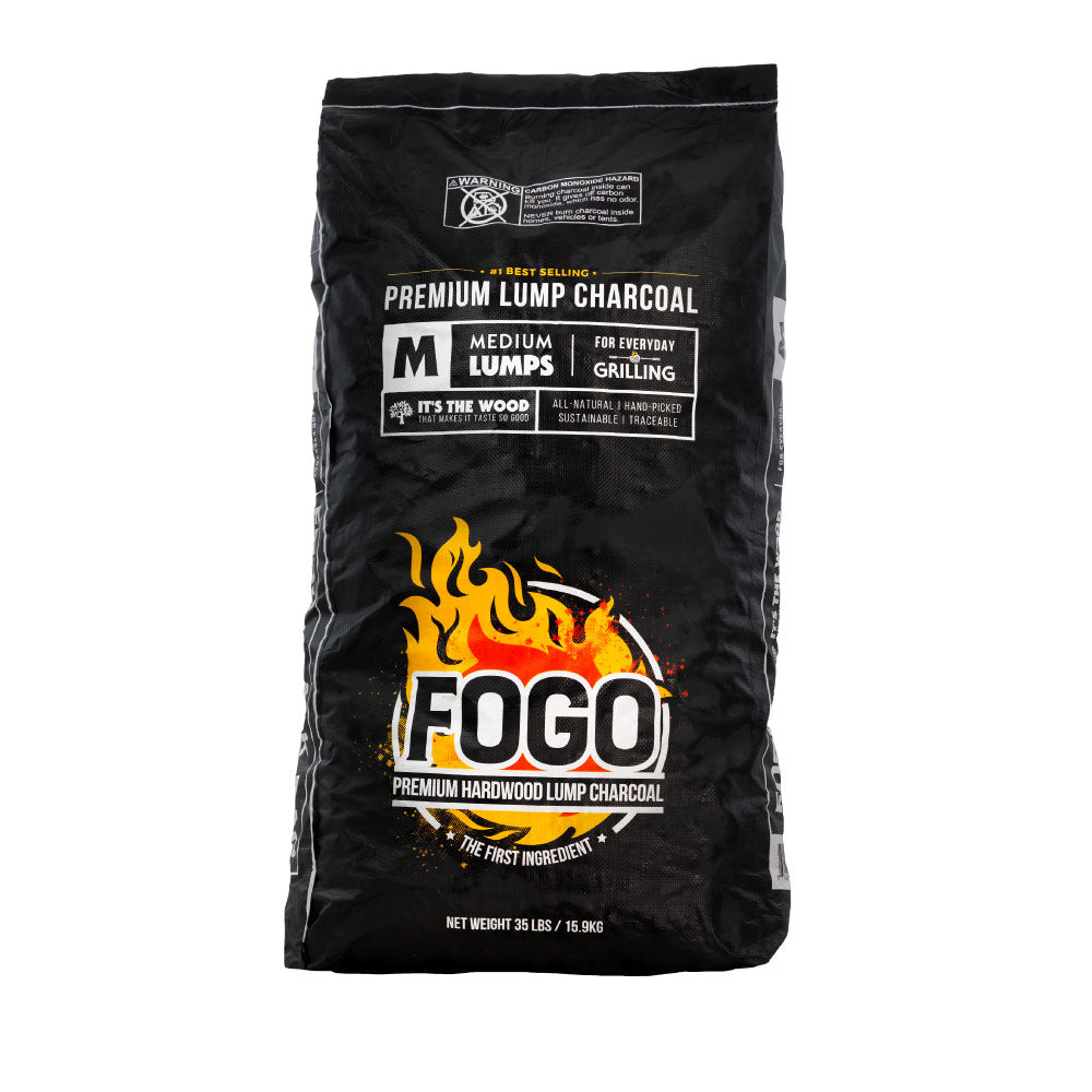 FOGO Premium (Black Bag) Lump Charcoal - 35LB