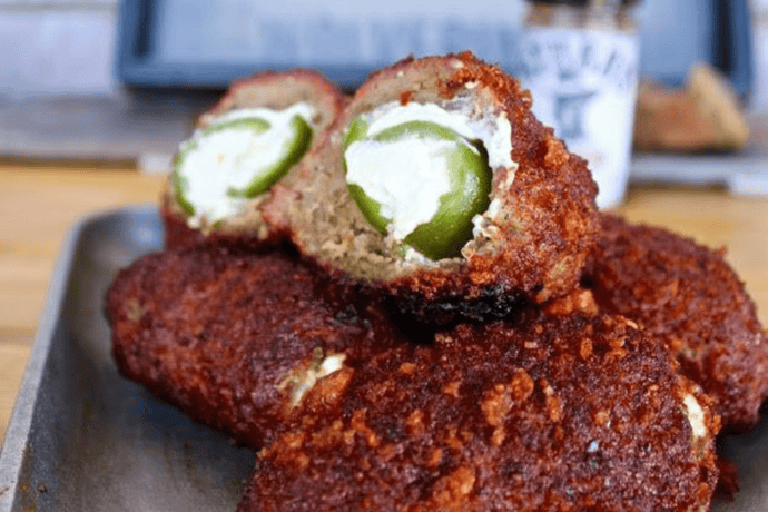 Armadillo Eggs (Sausage Wrapped Cheese Filled Jalapeños)