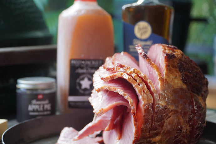 Apple Bourbon Glazed Double Smoked Ham