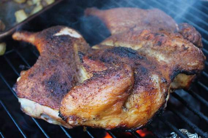 Whole Roasted Spatchcock Chicken