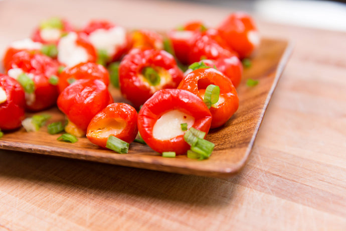 Stuffed and Smoked Peppadew Peppers