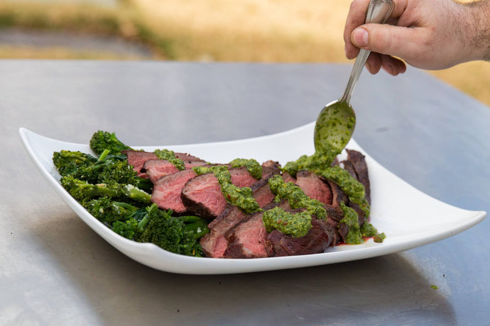 Grilled Tri Tip Steak with Chimichurri