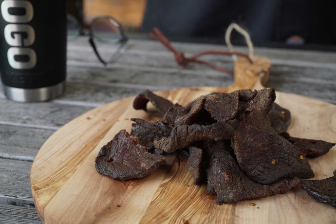 Beef Jerky in the Smoker