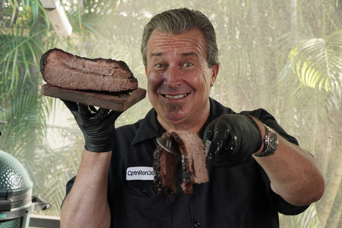 Fat Cap Up Brisket in a Ceramic Kamado Grill!!!