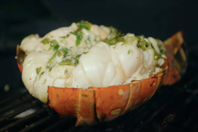 Ceviche Style Grilled Lobster Tail
