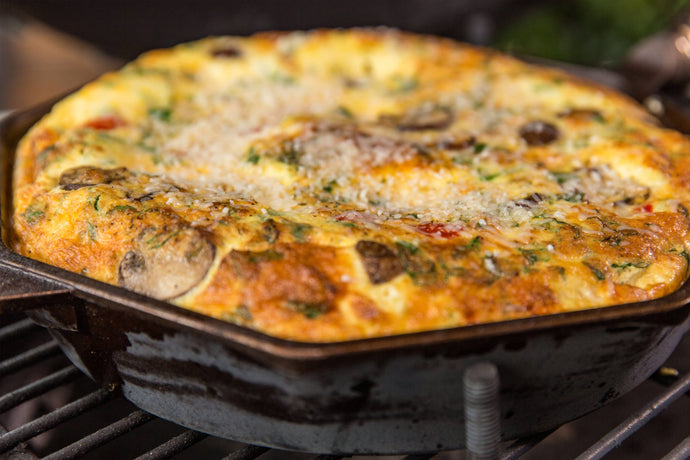 Egg and Vegetable Frittata on your grill
