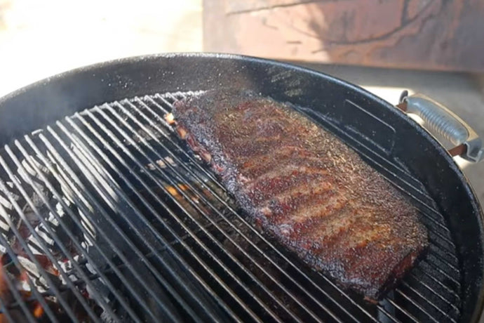 Smoked Pork Spare Ribs on the Weber