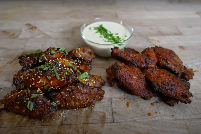 Cripsy Chicken Wings on the Weber