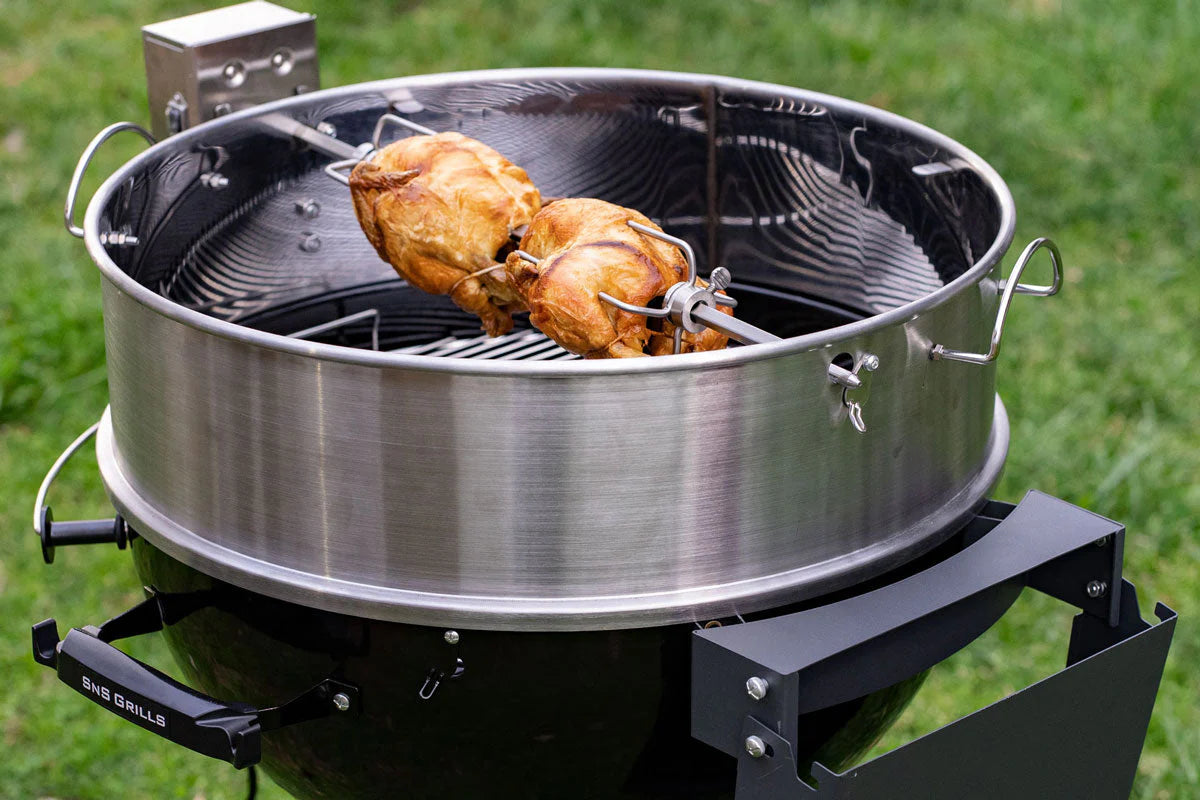 Slow ’N Sear Kettle Ring Rotisserie Kit