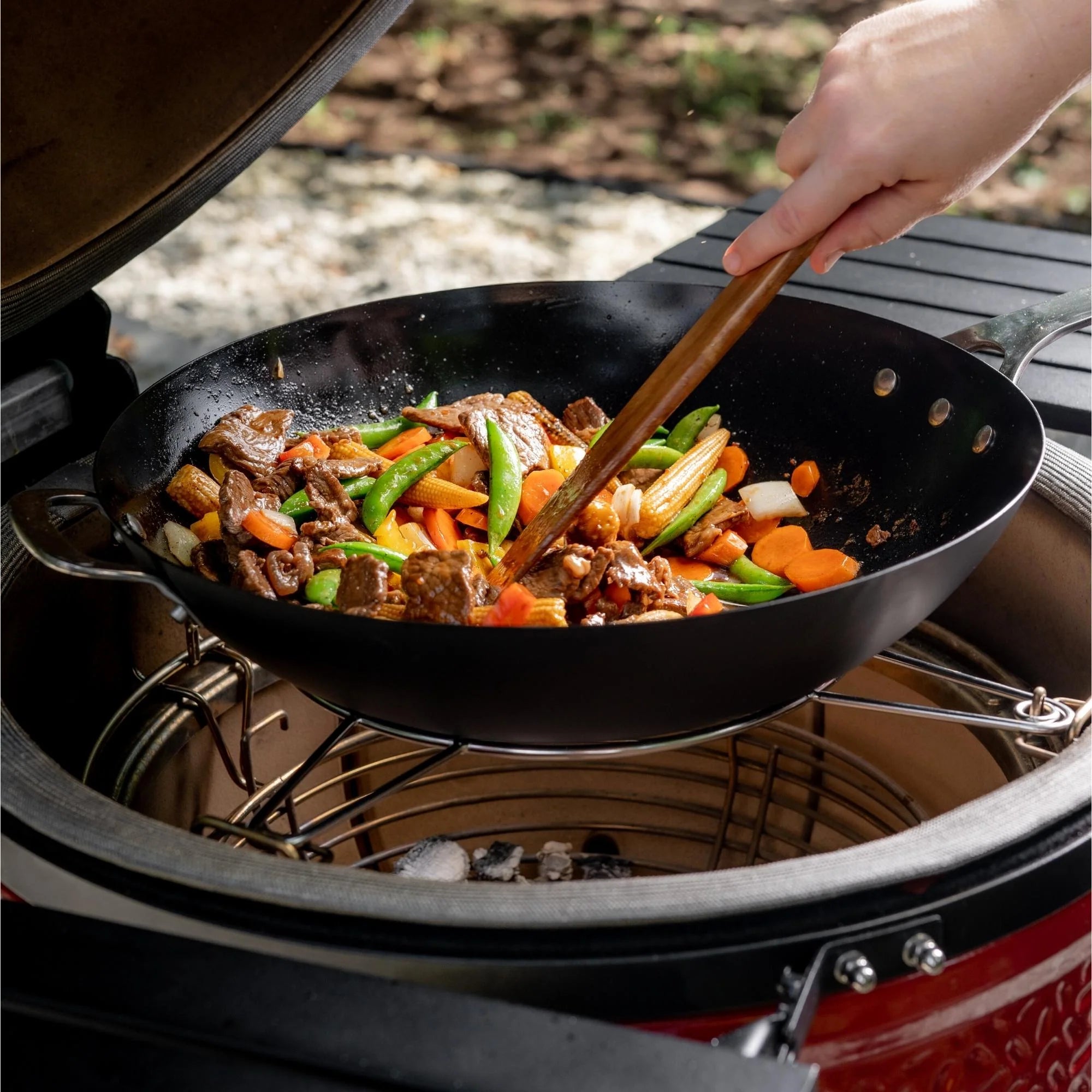 Kamado Joe Carbon Steel Wok – FogoCharcoal.com