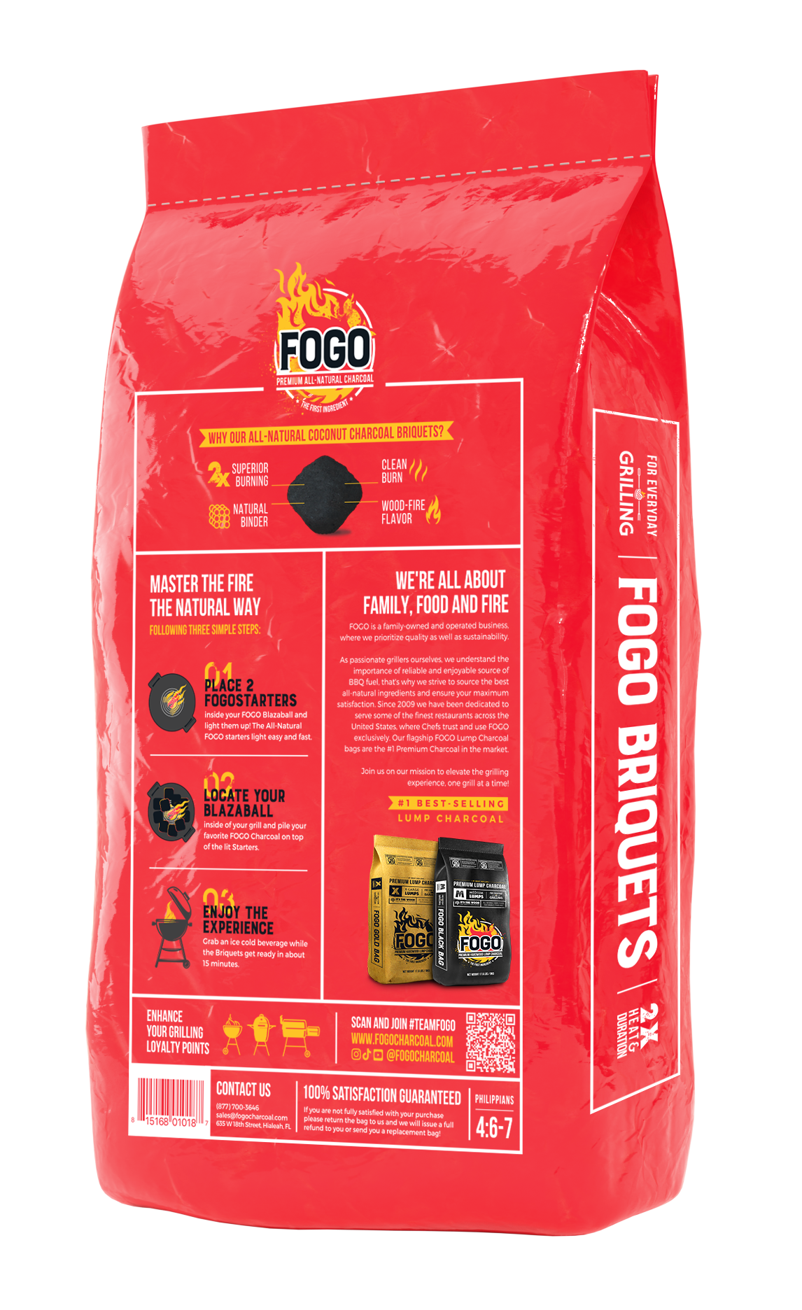 FOGO Briquets (2 bags of 15.4lbs)