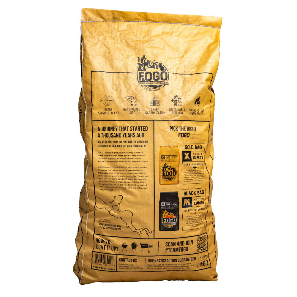 FOGO Super Premium (Gold Bag) Lump Charcoal - 35LBS