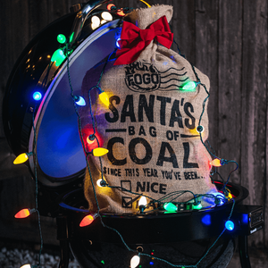 Santa Bag of Coal bundle with Premium Black Bag