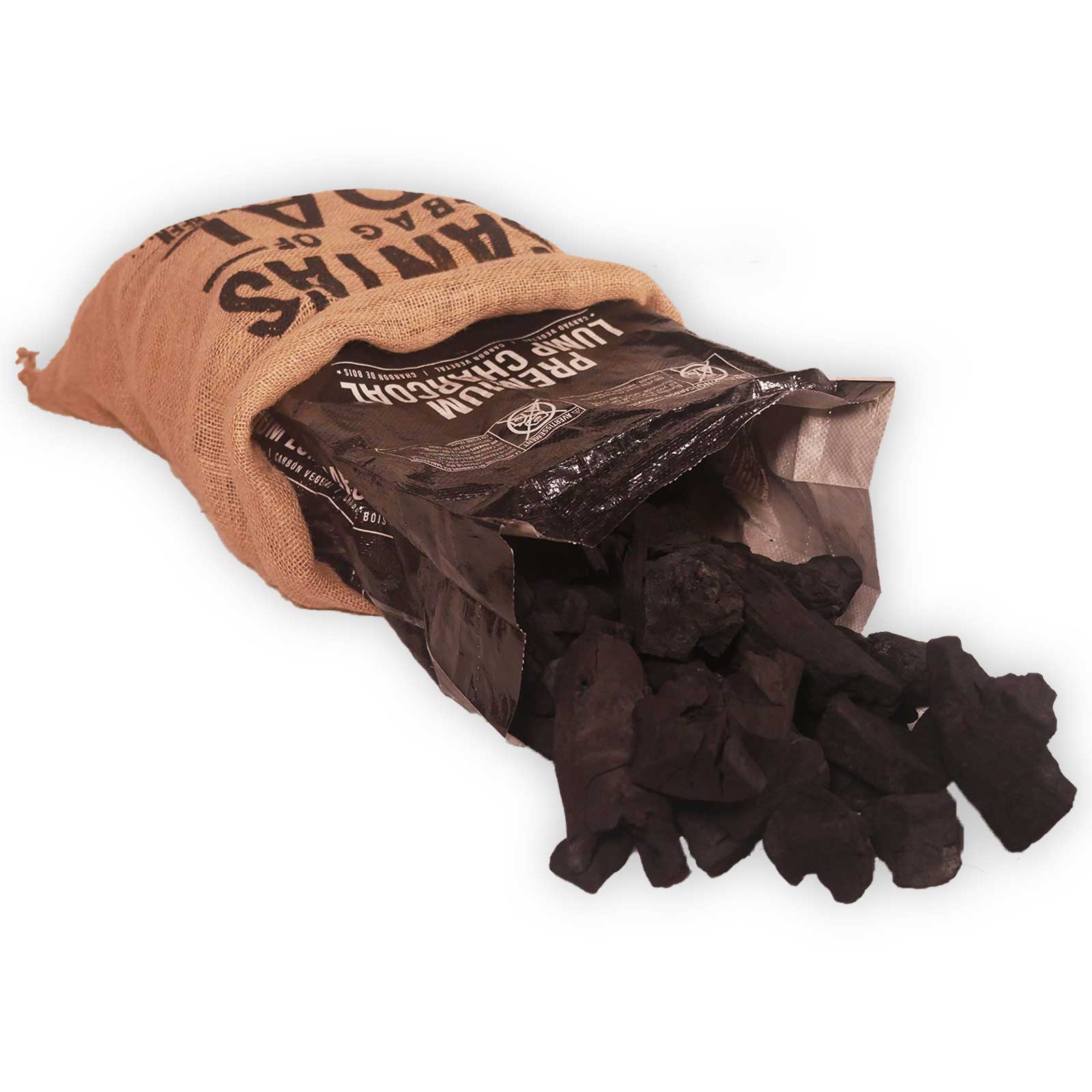 Santa Bag of Coal bundle with Premium Black Bag