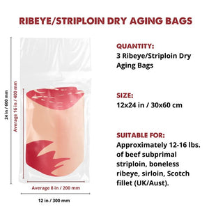 Dry Aging Bags Ribeye/Striploin